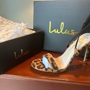 Lulu's Leopard/Black Suede Size 7 Heel / Style: Aimee